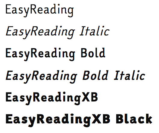 dyslexia friendly font easy reading